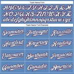 Maglia da baseball personalizzata autentica blu, bianca e rossa Maglia da baseball personalizzata autentica blu, bianca e rossa