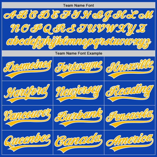 Maglia da baseball Thunder Blue Custom Autentica Oro-Bianco Maglia da baseball Thunder Blue Custom Autentica Oro-Bianco