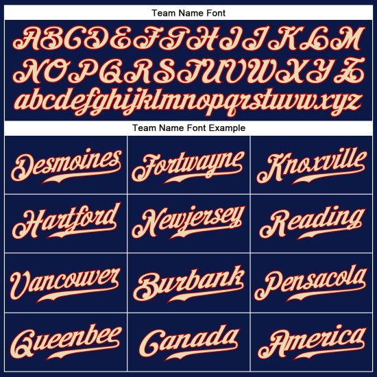 Maglia da baseball blu navy personalizzata crema-rosso autentica città Maglia da baseball blu navy personalizzata crema-rosso autentica città