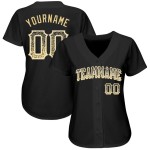 Maglia da baseball Vegas personalizzata nera autentica Drift Fashion oro-bianco Maglia da baseball Vegas personalizzata nera autentica Drift Fashion oro-bianco