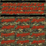 Maglia da baseball autentica in oro con servizio personalizzato, rosso-vecchio saluto mimetico Maglia da baseball autentica in oro con servizio personalizzato, rosso-vecchio saluto mimetico