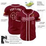 Maglia da baseball autentica Crimson Jersey Crimson-White personalizzata Maglia da baseball autentica Crimson Jersey Crimson-White personalizzata