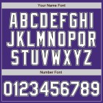 Maglia da baseball a righe bianche e grigie, autentica, viola e nera, personalizzata Maglia da baseball a righe bianche e grigie, autentica, viola e nera, personalizzata