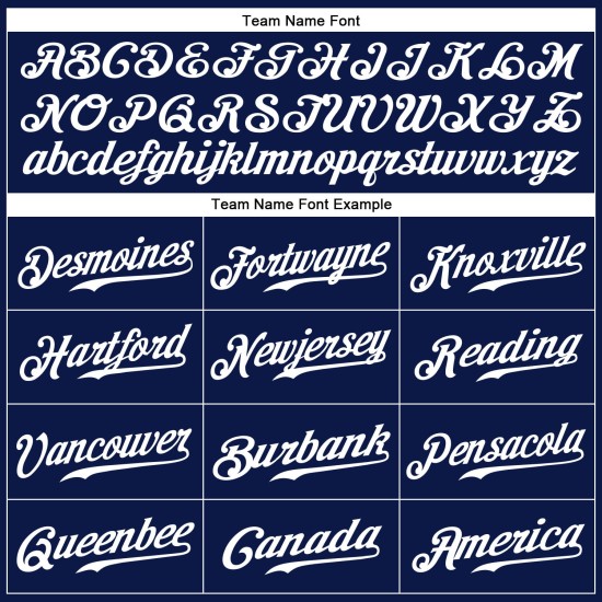 Maglia da baseball blu navy, autentica, personalizzata, bianca e chiara Maglia da baseball blu navy, autentica, personalizzata, bianca e chiara