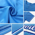 Maglia da baseball personalizzata leggera autentica blu bianco-rossa Maglia da baseball personalizzata leggera autentica blu bianco-rossa