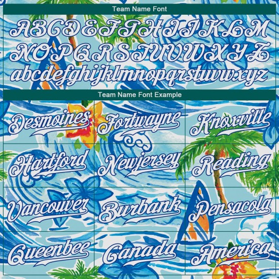 Maglia da baseball Royal White Trees con motivo a palme da spiaggia hawaiana, personalizzata con fiori autentici e design 3D Maglia da baseball Royal White Trees con motivo a palme da spiaggia hawaiana, personalizzata con fiori autentici e design 3D