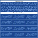 Maglia da baseball personalizzata autentica blu reale, blu chiaro Maglia da baseball personalizzata autentica blu reale, blu chiaro