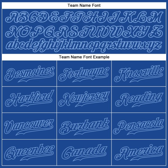 Maglia da baseball personalizzata autentica blu reale, blu chiaro Maglia da baseball personalizzata autentica blu reale, blu chiaro