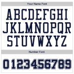 Maglia da baseball personalizzata bianca blu navy autentica Maglia da baseball personalizzata bianca blu navy autentica