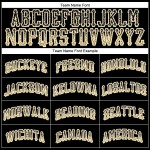 Maglia da baseball Vegas personalizzata nera autentica Drift Fashion oro-bianco Maglia da baseball Vegas personalizzata nera autentica Drift Fashion oro-bianco