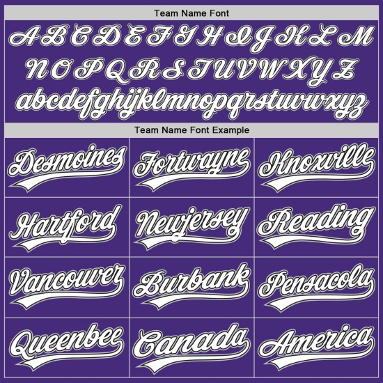 Maglia da baseball a righe bianche e grigie, autentica, viola e nera, personalizzata Maglia da baseball a righe bianche e grigie, autentica, viola e nera, personalizzata