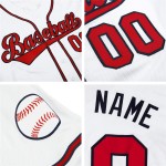 Maglia da baseball autentica personalizzata blu, bianca, nera e polvere Maglia da baseball autentica personalizzata blu, bianca, nera e polvere