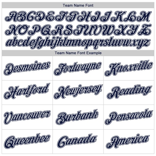 Maglia da baseball personalizzata bianca blu navy autentica Maglia da baseball personalizzata bianca blu navy autentica