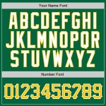 Maglia da baseball personalizzata autentica verde oro-bianca a righe Kelly Gold Maglia da baseball personalizzata autentica verde oro-bianca a righe Kelly Gold