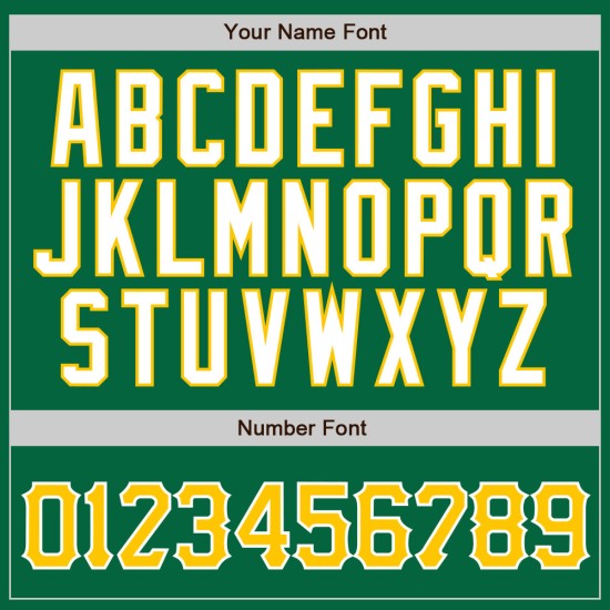 Maglia da baseball personalizzata autentica verde oro-bianca a righe Kelly Gold Maglia da baseball personalizzata autentica verde oro-bianca a righe Kelly Gold