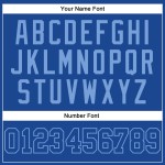 Maglia da baseball personalizzata autentica blu reale, blu chiaro Maglia da baseball personalizzata autentica blu reale, blu chiaro