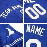 Maglia da baseball personalizzata autentica blu reale, blu chiaro Maglia da baseball personalizzata autentica blu reale, blu chiaro
