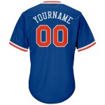 Maglia personalizzata da baseball a costine Royal Authentic Throwback Arancione-Bianco Maglia personalizzata da baseball a costine Royal Authentic Throwback Arancione-Bianco