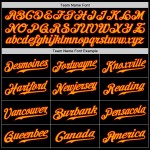 Maglia da baseball autentica nera personalizzata oro-rossa Maglia da baseball autentica nera personalizzata oro-rossa