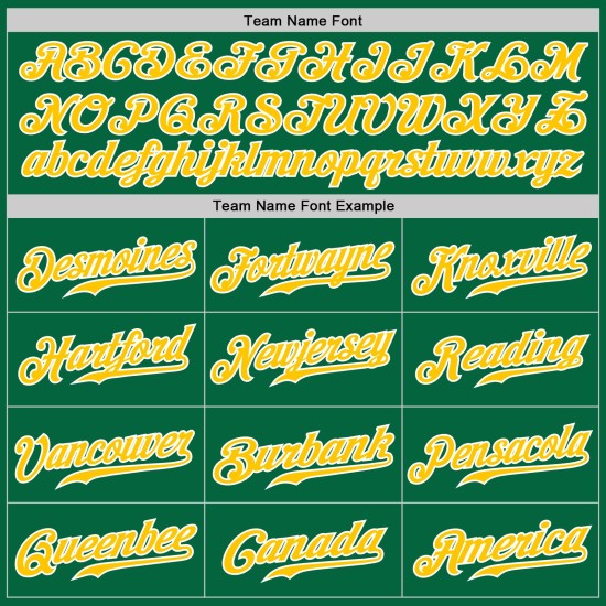 Maglia da baseball personalizzata autentica verde oro-bianca a righe Kelly Gold Maglia da baseball personalizzata autentica verde oro-bianca a righe Kelly Gold