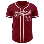 Maglia da baseball autentica Crimson Jersey Crimson-White personalizzata Maglia da baseball autentica Crimson Jersey Crimson-White personalizzata