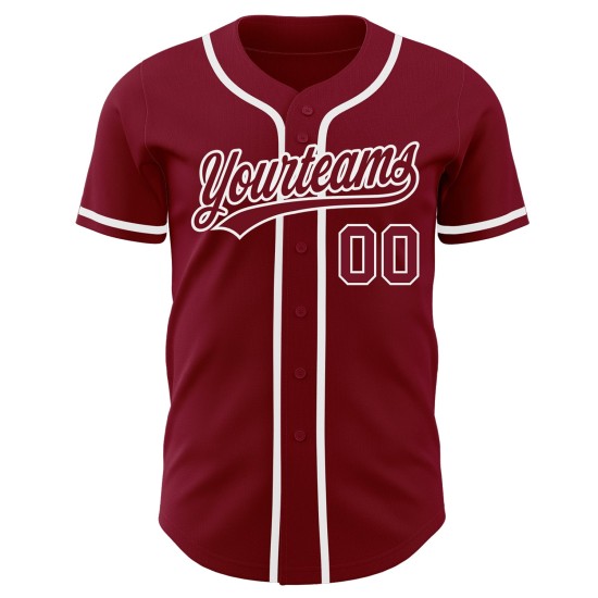Maglia da baseball autentica Crimson Jersey Crimson-White personalizzata Maglia da baseball autentica Crimson Jersey Crimson-White personalizzata