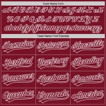 Maglia da baseball autentica Crimson Jersey Crimson-White personalizzata Maglia da baseball autentica Crimson Jersey Crimson-White personalizzata