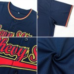 Maglia da baseball personalizzata blu navy autentica grigia Maglia da baseball personalizzata blu navy autentica grigia