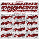 Maglia da baseball natalizia autentica grigia 3D rossa e nera personalizzata Maglia da baseball natalizia autentica grigia 3D rossa e nera personalizzata