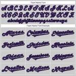 Maglia da baseball personalizzata autentica grigia viola-nera Maglia da baseball personalizzata autentica grigia viola-nera