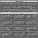Maglia da baseball autentica personalizzata grigia, grigio acciaio Maglia da baseball autentica personalizzata grigia, grigio acciaio