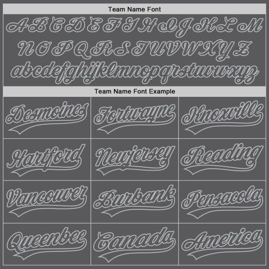 Maglia da baseball autentica personalizzata grigia, grigio acciaio Maglia da baseball autentica personalizzata grigia, grigio acciaio