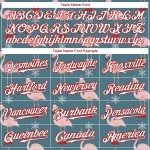 Maglia da baseball autentica, bianca e rossa, 3D, personalizzata per Natale Maglia da baseball autentica, bianca e rossa, 3D, personalizzata per Natale