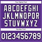 Maglia da baseball autentica personalizzata a righe viola, bianche e nere Maglia da baseball autentica personalizzata a righe viola, bianche e nere